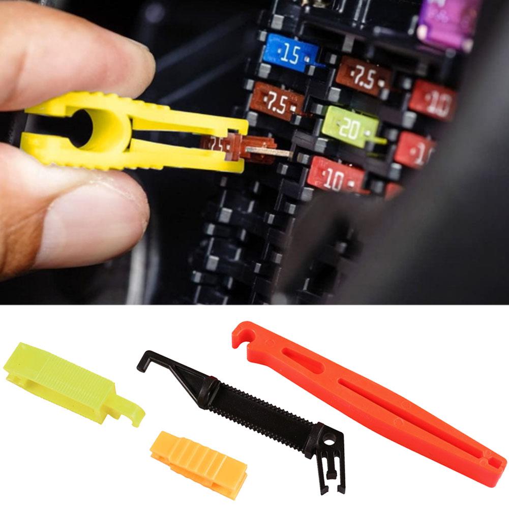 4Pcs Automobile Fuse Clip Car Fuse Extractor Fuse Remover Auto Fuse Plier for Car Fuse Holder Fuse Box Disassembly Tool Fuse Holders1