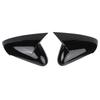 Car Rearview Mirror Cover Side Glass Mirror Trim Carbon Look