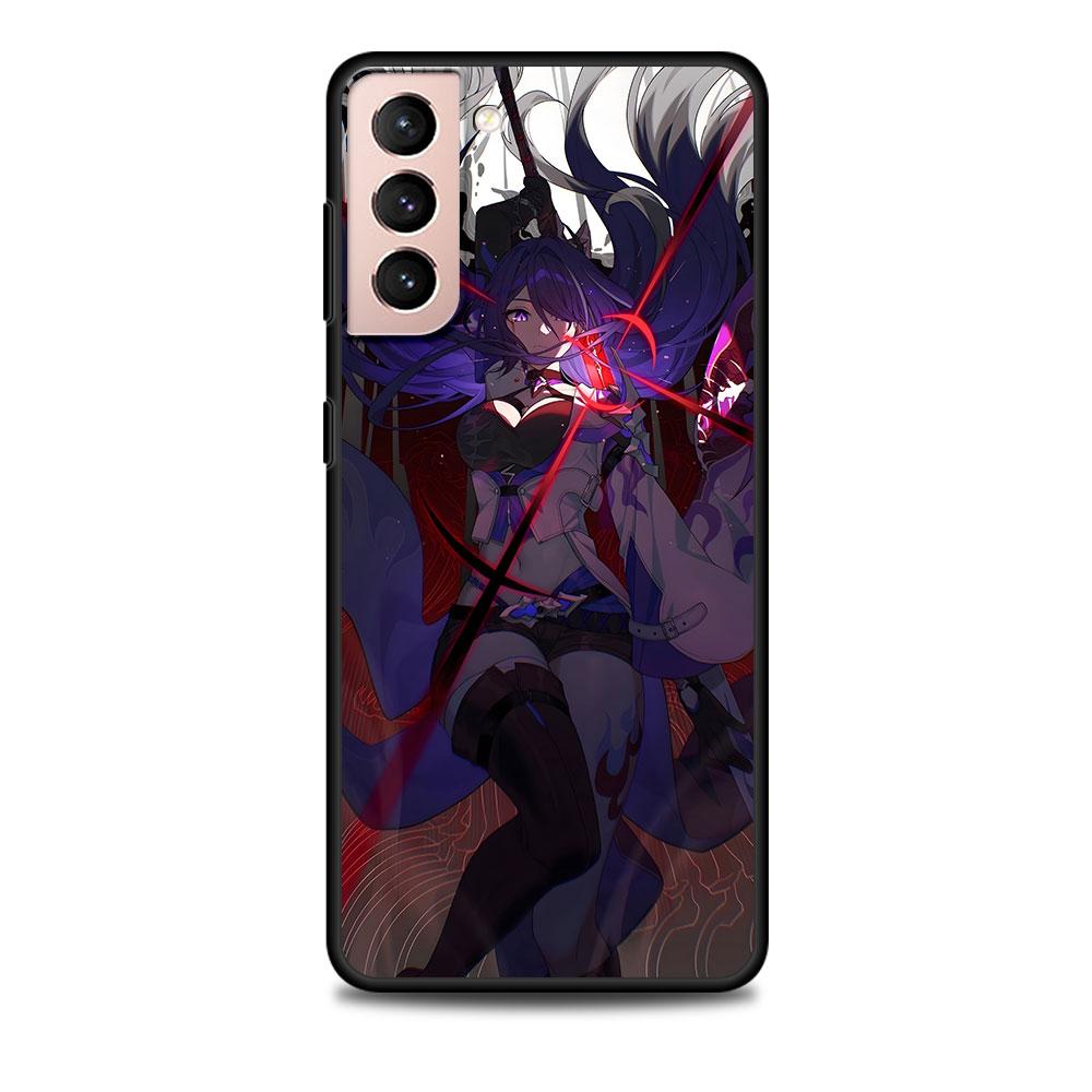 Star Rail Acheron Case for Samsung Galaxy S23 S10e S10 S21 FE S22 S9 S24 Ultra S20 Plus Soft Black TPU Phone Cover Bumper