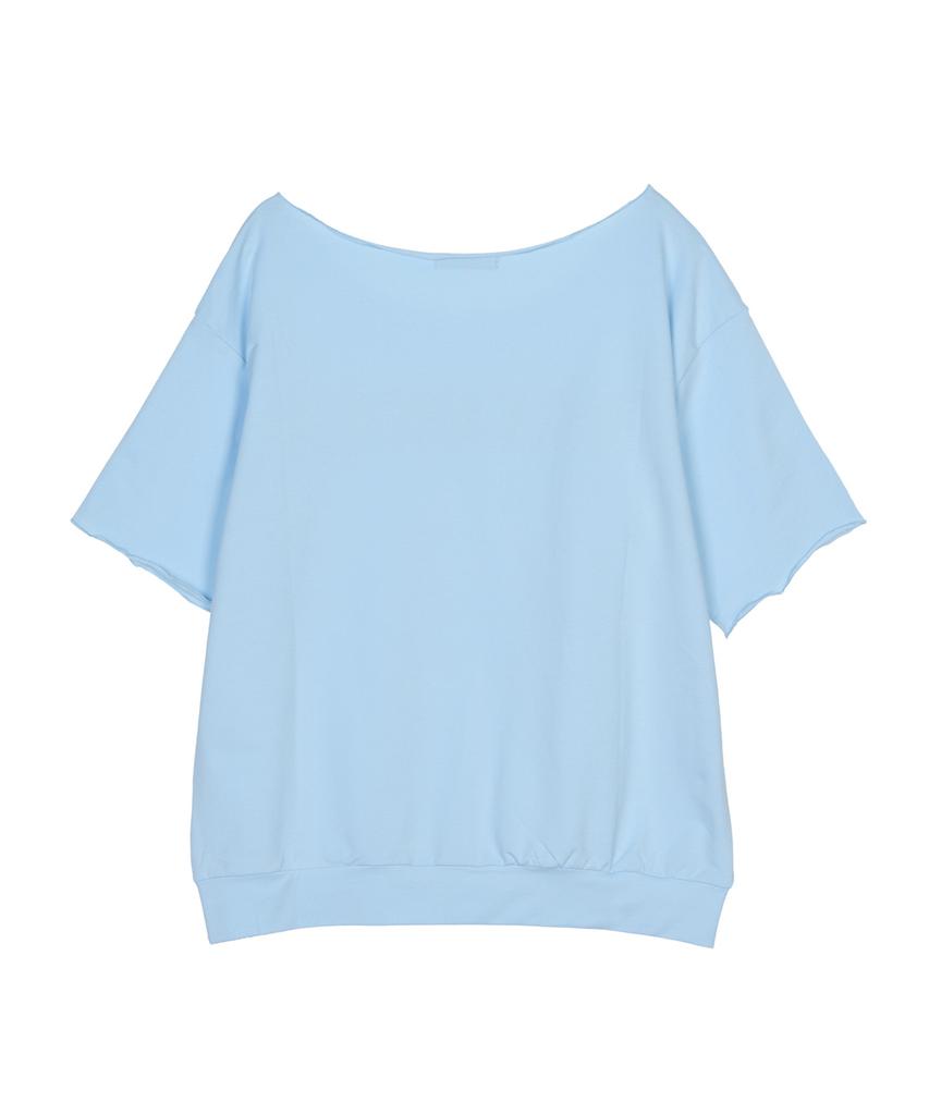 Nigaennikol Raw Cut Half Sleeve Top_Sora