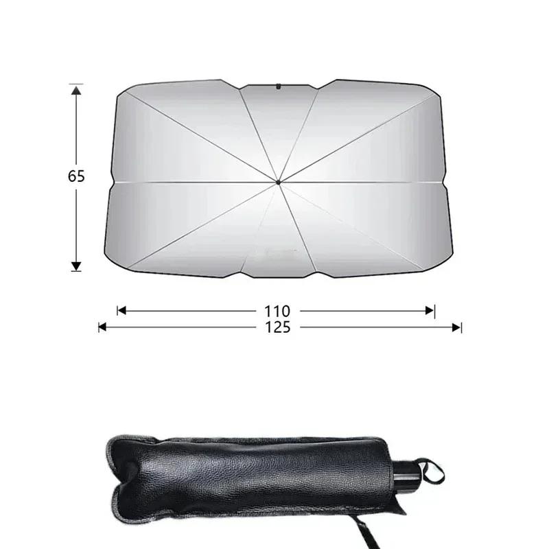 

Car Front Windshield Sunshade Umbrella Easy tall, Easy Store For SKYWORTH HT-i EV6 ET5 K10P D10 білий