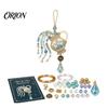 Zodiac Sign Craft Kit 12 Blessing Beaded Ornament DIY Kit, Beginner Friendly Bead Decoration Set for Beginners Beading Set, Hanging Pendant, Handmade