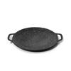 Outdoor Cookout Medizinischer Stein Grillplatte Karabiner Haushaltsgrillpfanne Runde Grillpfanne Pfanne Teppanyaki