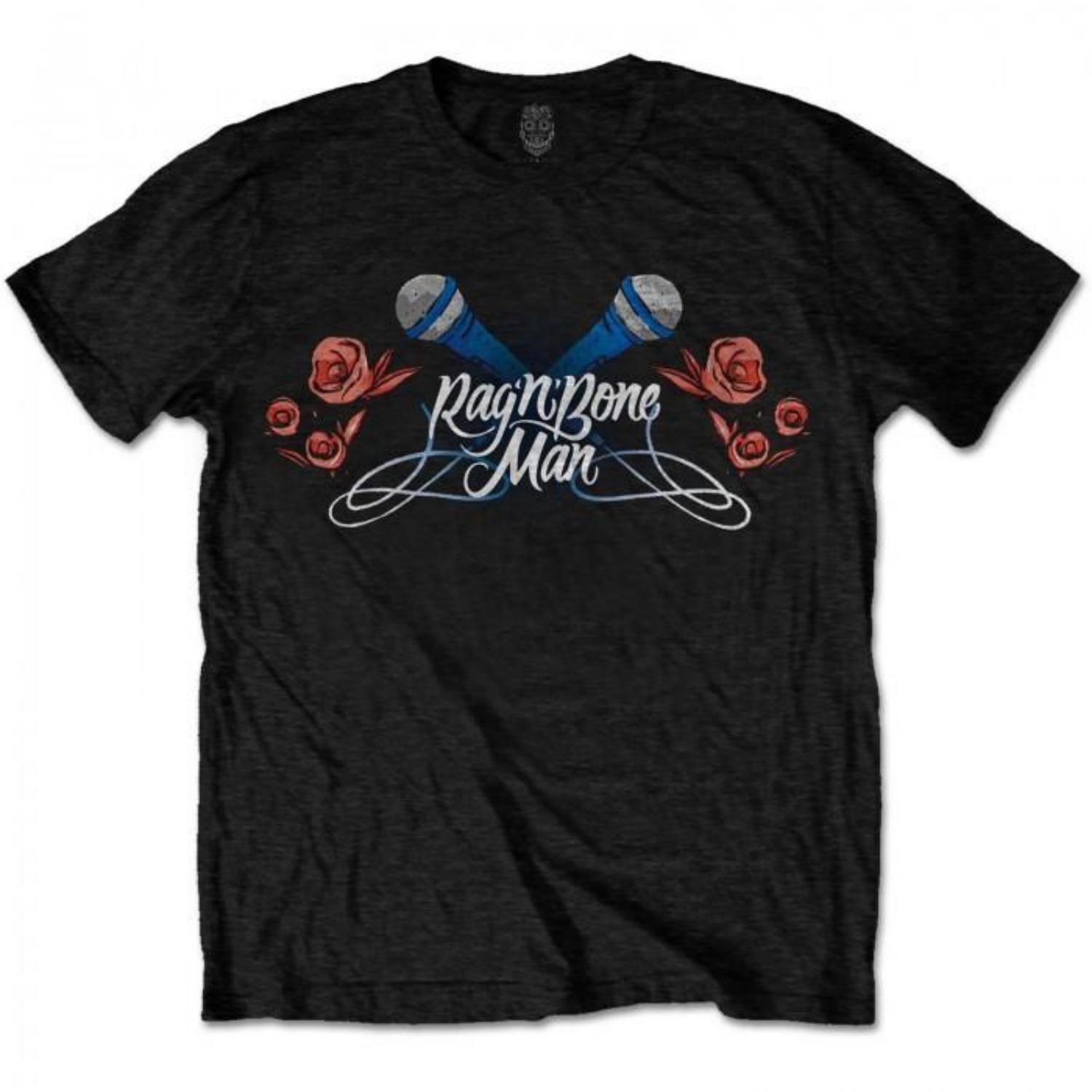 RagÂ´nÂ´Bone Man Unisex Adult Mics & Roses Cotton T-Shirt S разноцветный