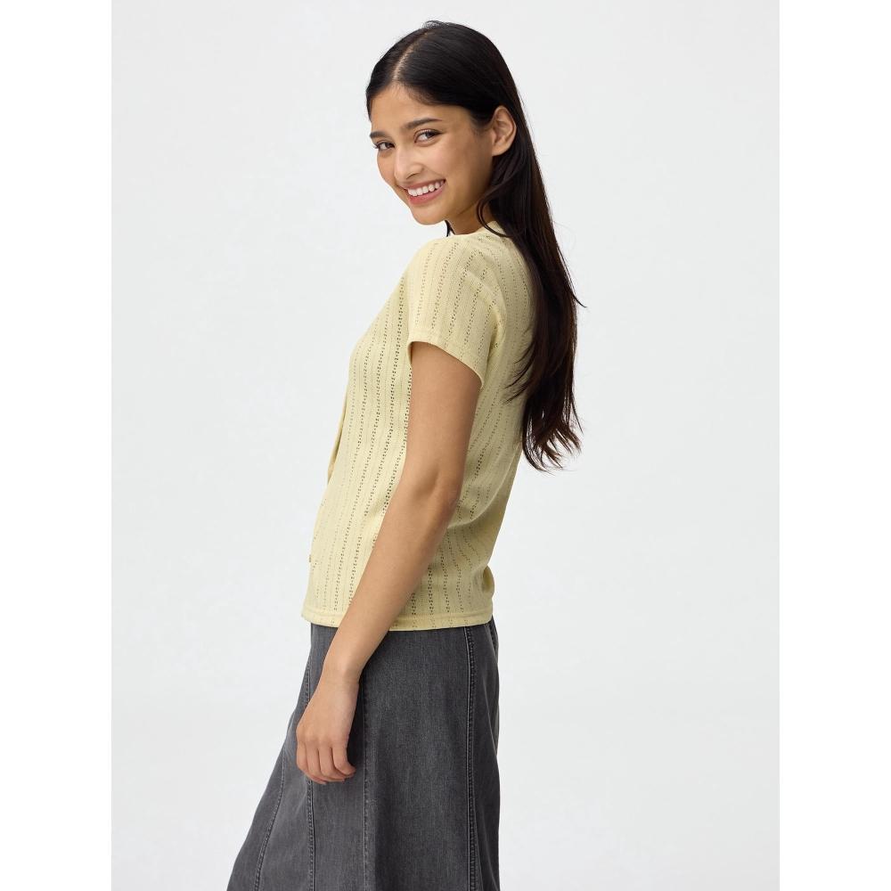 GU by Uniqlo FronT BuTTon PoinT Tail T Osq+e
