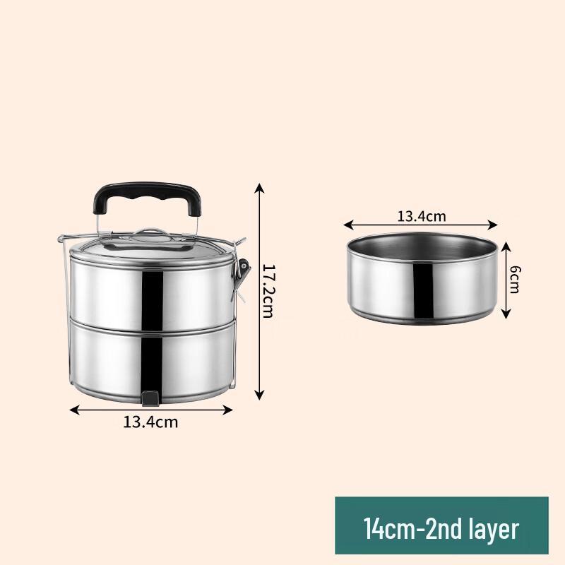 Lianmei Stainless Steel Portable Heated Lunch Box 14cm