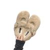 Inner Heightening Retro Fluffy Shoes Single Shoes Women's 2025 Autumn and Winter New with Skirt Velvet Mary Jane Shoes