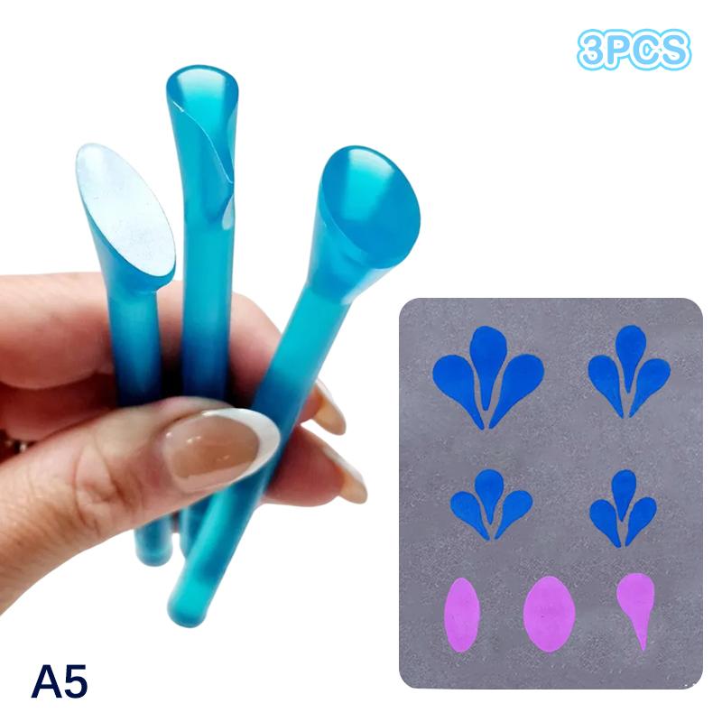 4/5PC Dot Painting Pen Embossing Tool Art Stamp Pen DIYGraffiti Flowers Butterflies Moon Pattern Flower Floral Dotting Tools Set