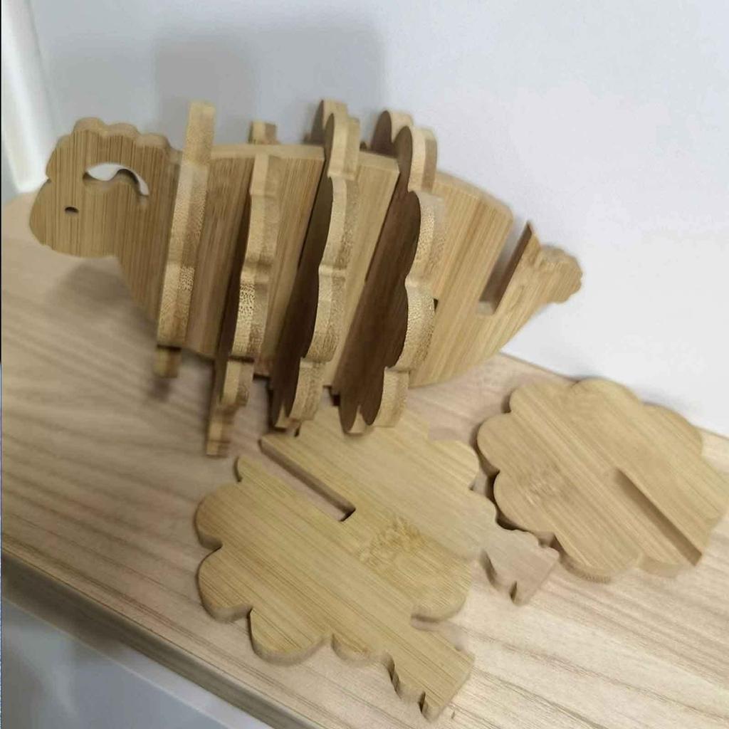 Spliceable 3D Dining Mat, Heat-resistant, Creative Bamboo Hot Mat Tripod, Used for Hot Dishes, Bowls, Teapots, Hotpot