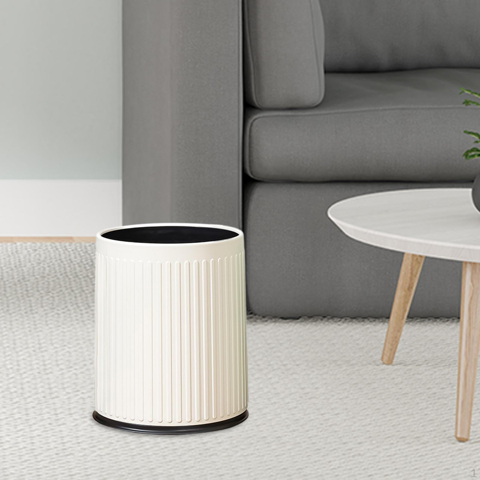 

Домашнее мусорное ведро для гостиничного номера с открытым верхом, держатель для отходов большой вместимости White S