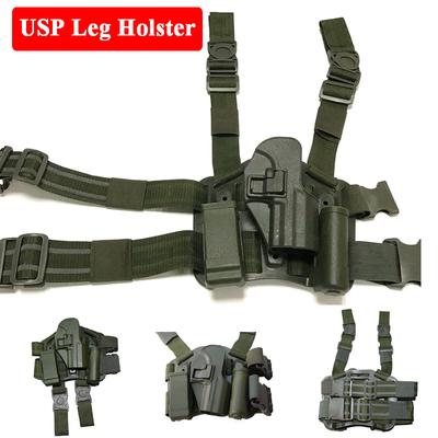 Black Eagle HK+USP Gun Cover Leg Hanger+CQC Hunting Toy USP Quick Pull Leg Hanger Stage Prop Plastic Gun Cover