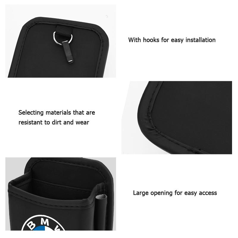 For BMW 5 E39 Car Air Vent Storage Pocket Phone Holder Coin Key Card Organizer For BMW M F10 F20 F30 F40 F15 F25 F26 F31 F49 E62 E83 E84