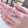 Xiancan Jewelry 2023 Sparkling 10-Carat High Carbon Oval Diamond Ring In 925 Silver