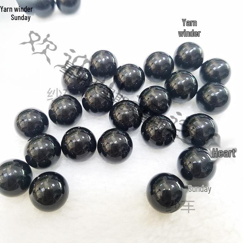 Elegant Black Agate Round Beads for DIY Jewelry and Buddhist Bracelets