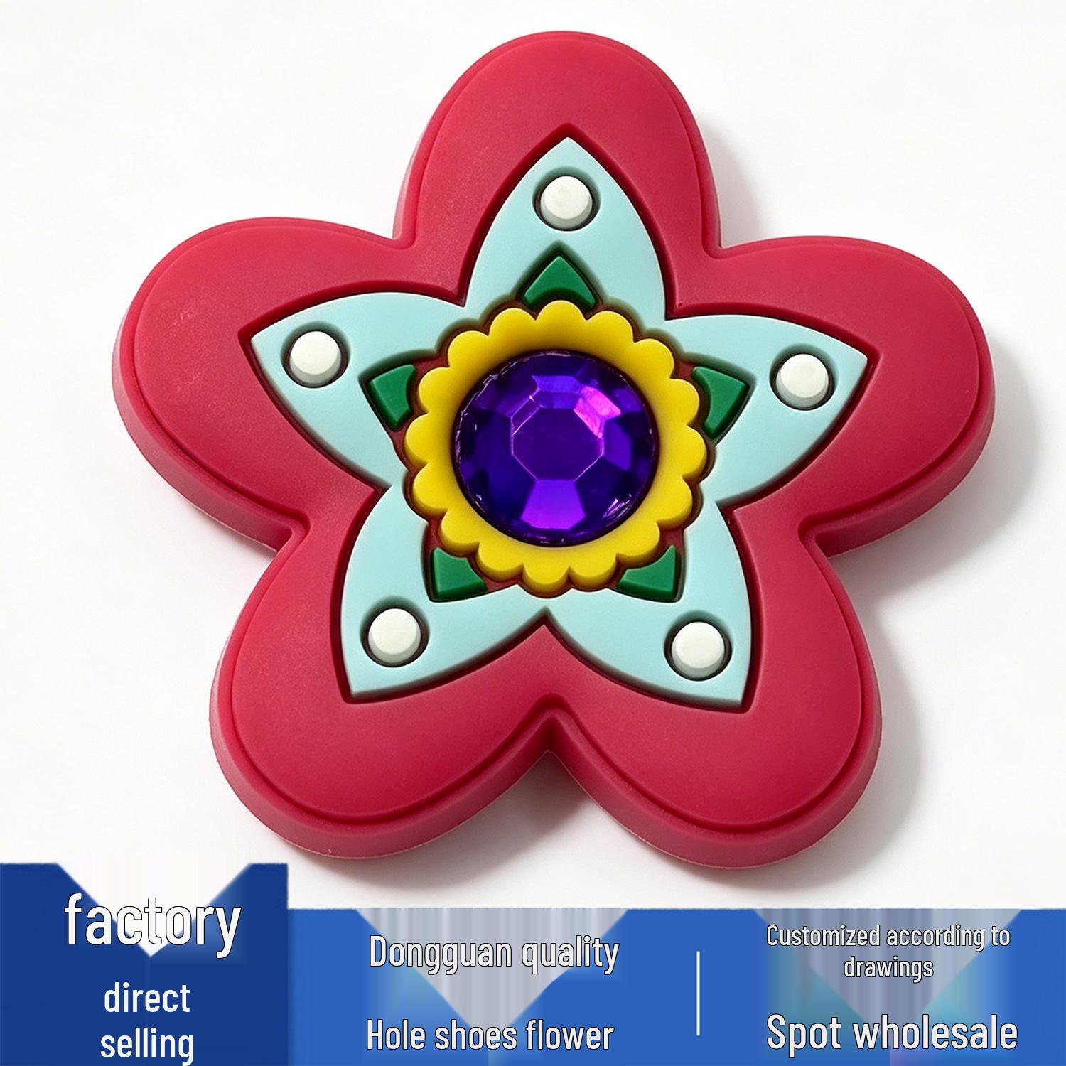 New Crocs Flower Series: Cute PVC Shoe Charms for Versatile and Cool Clogs
