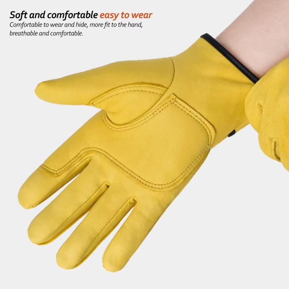 Stretchable Wrist Work Gloves Wear-Resistant Welding Gloves Driver Gloves  Labour Safety Supplies