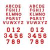 652F 72 Embroidered Letter Number Patches Washable Sewing On Decal for Backpacks Hat Designs