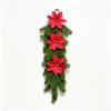 Poinsettia and Pine Needle Christmas Wall Hanging Decoration