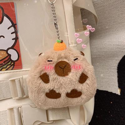 Can Record Squeaking Kapibala Doll Pendant Mouse Ball DIY Handmade Material Capybara Plush Doll