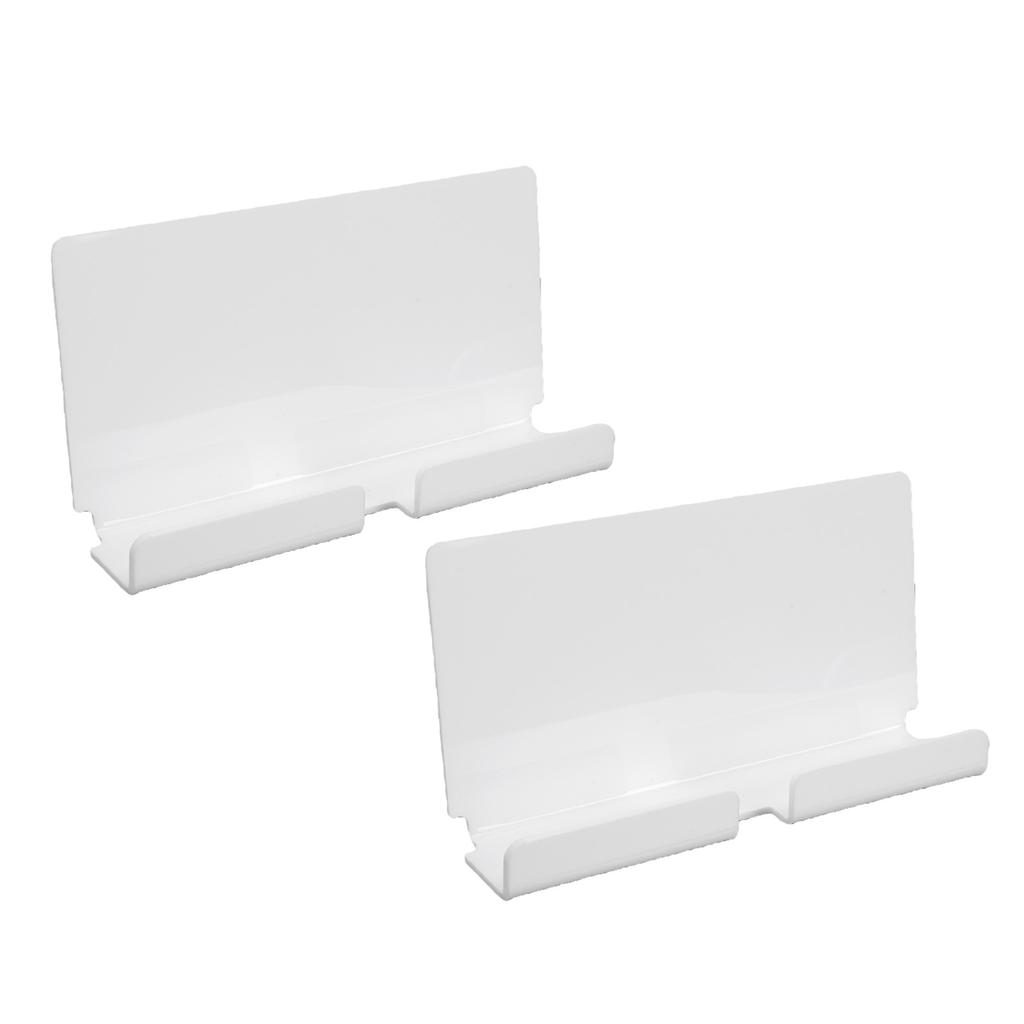2pcs Tablet Wall Mount Holder Acrylic Tablet Wall Stand with Hole for Smartphone Electronic Reader