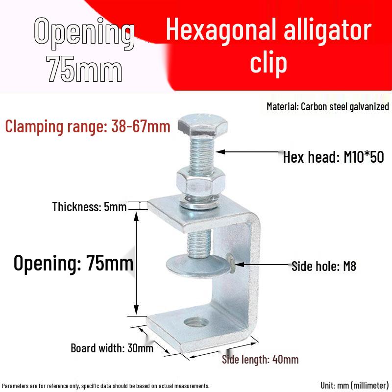 304 Stainless Steel U-Clamp Tiger Clamp with Hand-Tightened Eyebolt