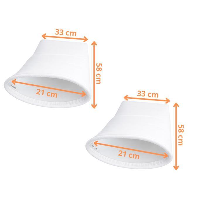 Pool Filter Bag [Lot 2] 6 Microns + 15 Microns Compatible Desjoyaux F15 PF180 PFI180 PFI181 PF250 58x33cm Ø21cm Phonillico®