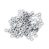100pcs  304 Stainless Steel  Metric flat Washers Screw Repair Kit Tool M3 M4 M5 M6 M8 M10 (M3)