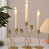 Iron Candlestick Holder Nordic Wedding Metal Candle Stand for Home Room Decor