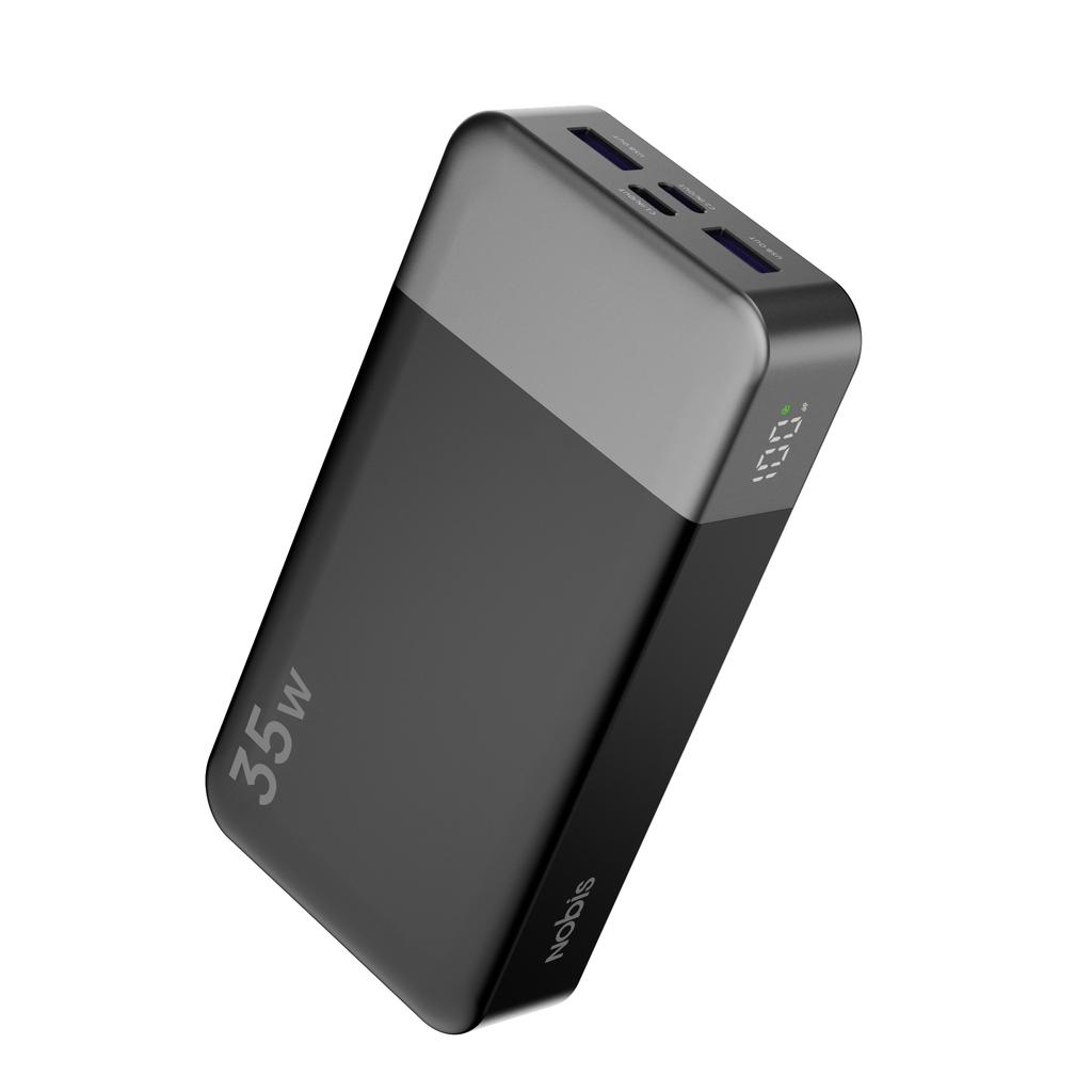 Brand JUOVI/NOBIS High Capacity 35W 20000mAh Power Bank with PD QC3.0 Type-C USB Four Ports for iPhone 17 Samsung Fast Charging