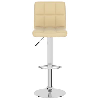 Bar Stool Cream Faux Leather
