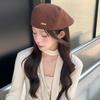 Autumn and Winter New Style British Retro Ins Small Label Reverse Beret Korean Style Casual Fashion Versatile Painter
