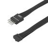 ABS Metal PVC Construction 9Pin To 10Pin USB Adapter Cable For Computer Motherboards Linkage Long Performances