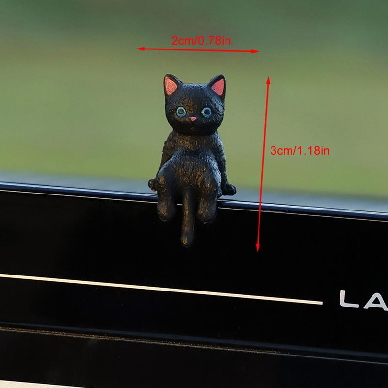 Cat Car Dashboard Decor Car Cartoon Display Screen Decor 5PCS Cute Display Screen Charm Portable Ornaments For Vehicles Home