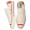 Converse 1970s Abrasion-Resistant Low-Top Canvas Shoes Unisex White Red