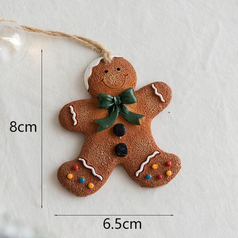 Christmas Resin Gingerbread Man Pendant