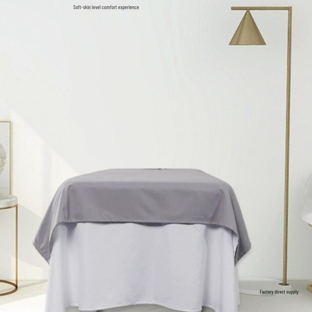 Orange Soft Cotton Beauty Salon Bed Sheets - Solid Color Massage Sheets