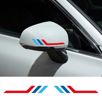 2 ks samolepek na zpětné zrcátko auta, vinylové stylingové obtisky pro E28 E30 E36 E46 E90 F84 F87 X1 X3 X5 X6 X7