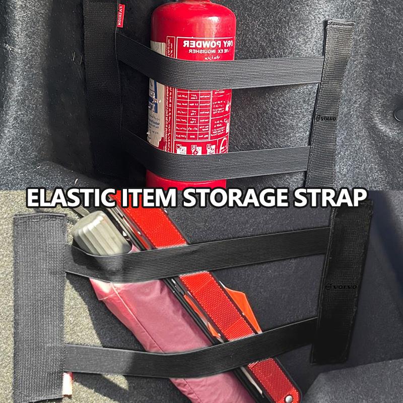 Awqtn1 For Volvo Car Back Rear Trunk Storage Mesh Fixed Straps Extinguisher Fixing XC60 XC90 S60 S80 V60 C70 S40 C30 V90 V60 C40 XC40