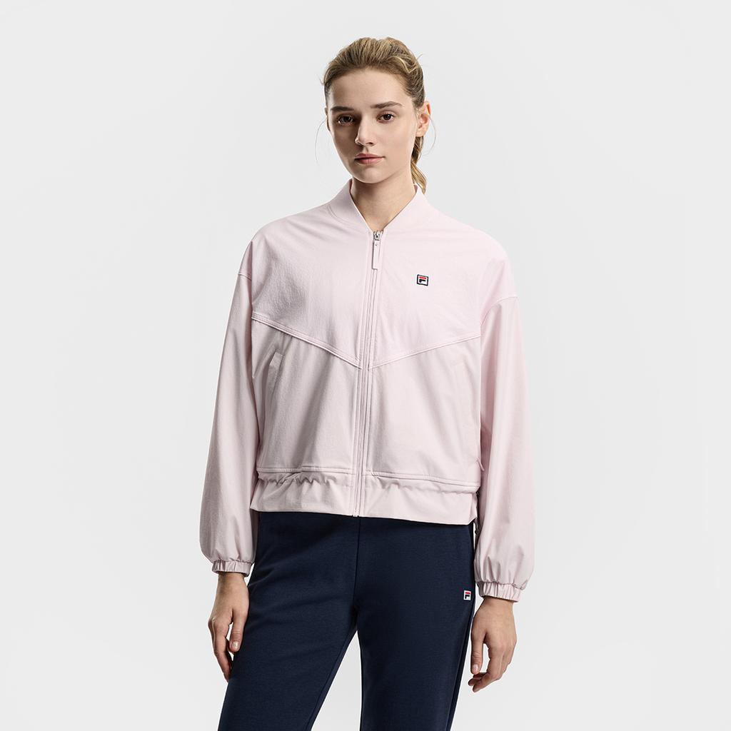 Fila Tennis Fashion Minimalist Sports Casual Comfortable Versatile Woven Jacket Women jackets Dusty-Pink A11W613702FPK
