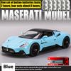 Diecast 1/22 Maserati MC20 Super Sports Car Alloy Model Sound & Light Pull Back Toy Boy Sports Car Toy Birthday Present for Kid