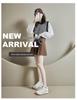 Korean Style Argan Women's 2025 Spring Sneakers - Casual, Thick-Soled, Height-Increasing Trendy Running Shoes - 6682