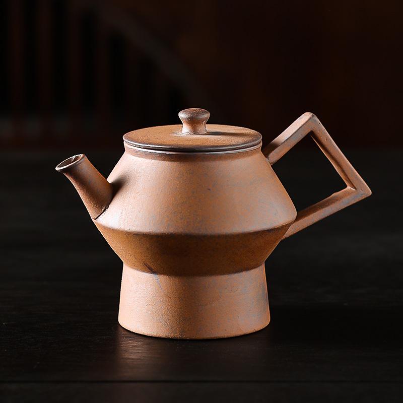 Retro Japanese Style Pot Teapot Kung Fu Coarse pottery Tea Making Device Tea Infuser Tea Kettle Chinese Small Teapot
