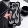Custodia per Telefono con Design a Fiamma 3D Vuota Per Per Iphone 1 14 13 11 12 17 Air 16 Pro Max 1 Plus Fresca Antiurto Morbida Copertura Posteriore