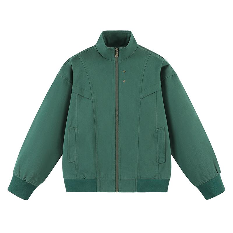 Loose Simple Stand Collar Jacket Men's Loose Casual Bomber Jacket Top