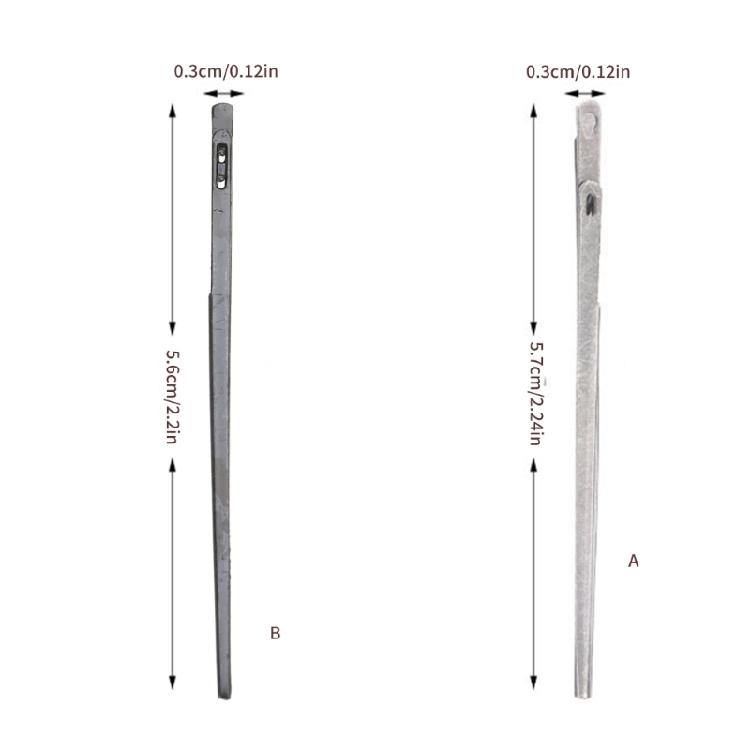 5Pcs  Single Prong Metal Needle Double Prong Metal Needle Leather Tool for Leather Craft Sewing