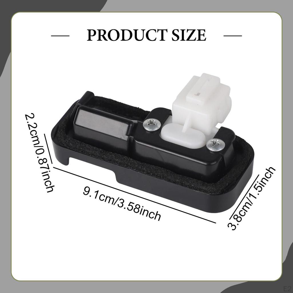 Tailgate Switch Button Direct Replacement with Camera Mount Space Black Premium Rear Trunk Lid