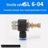 Trachea Connector PC8-02 Male Thread Quick Elbow Insert Pneumatic Throttle Valve