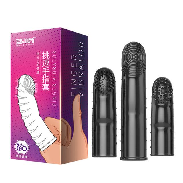 3 buc Prezervative reutilizabile Les Finger Stimularea punctului G Spikes Manșoane pentru degete Masaj clitoris Jucării sexuale Gay Penis Sleeve Sex Delay
