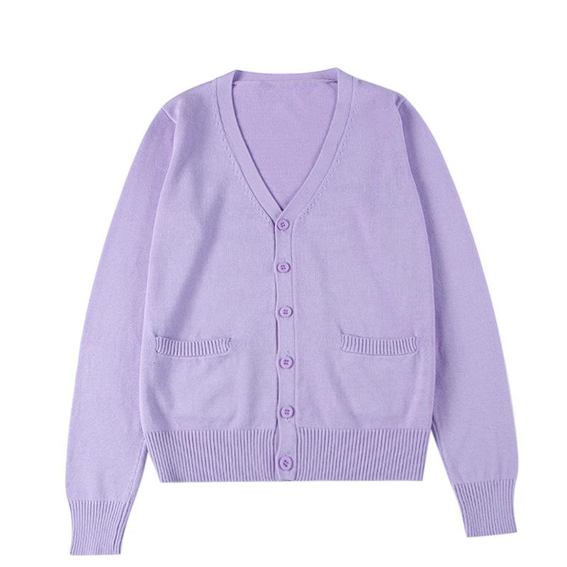 Maglione Monocolore Caramella Donna Top Lavorato a Maglia Cardigan Femminile Sottile Primavera Autunno Manica Lunga Giacca per Adulti Abbigliamento Slim XS-2XL