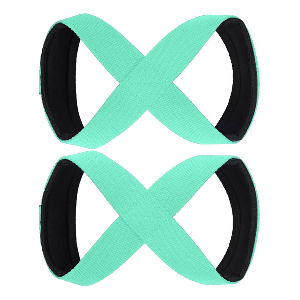 Heavy Duty Lifting Strap Figure 8 Strap Weight Lifting Power Wrist Strap for Deadlift, Powerlifting, Crosses Training